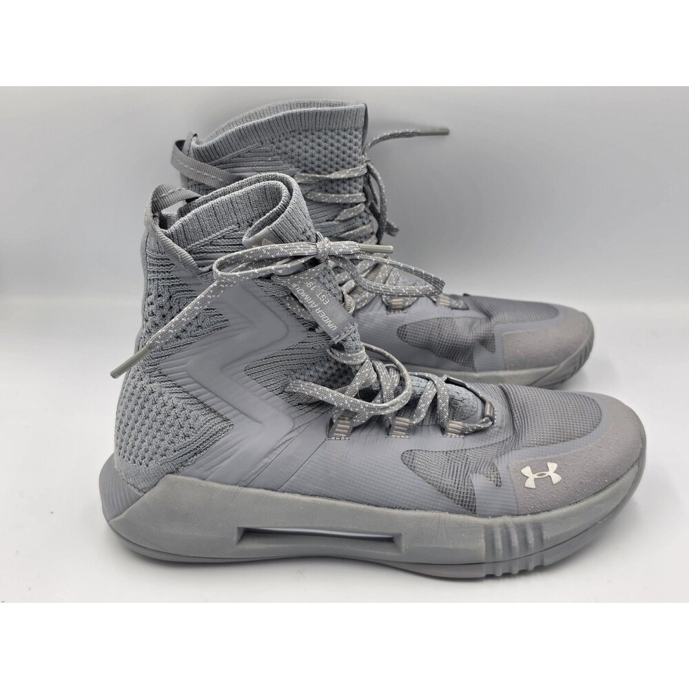 Under Armour Highlight Ace 2.0 Mod Grey Womens Volleyball Shoes Size 9 High Top
